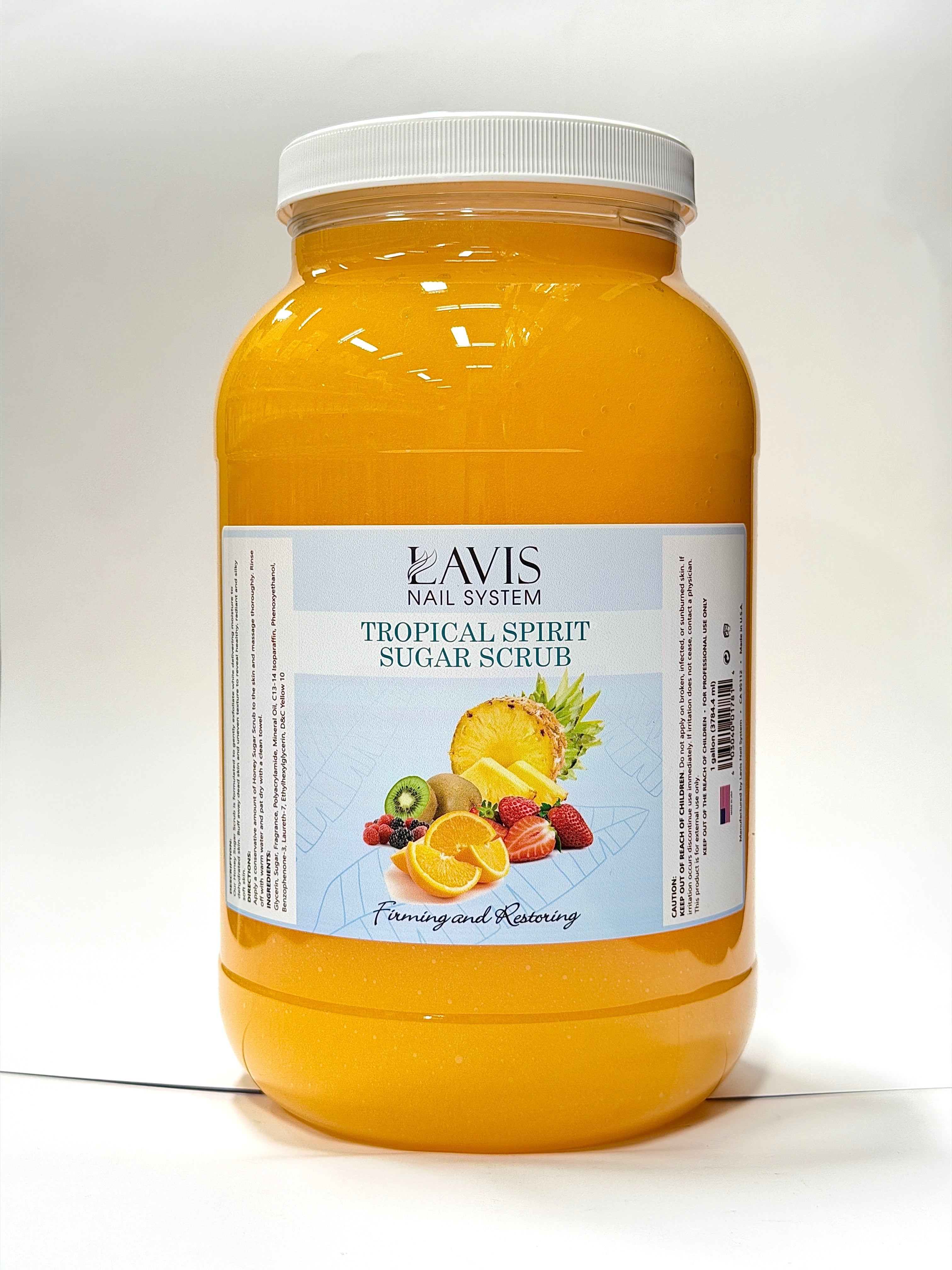 LAVIS - Tropical Spirit - Sugar Scrub for Pedicure - 1 gallon