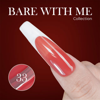 Jelly Gel Polish Colors - Lavis J03-33 - Bare With Me Collection
