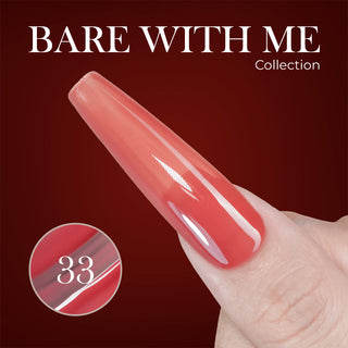 Jelly Gel Polish Colors - Lavis J03-33 - Bare With Me Collection
