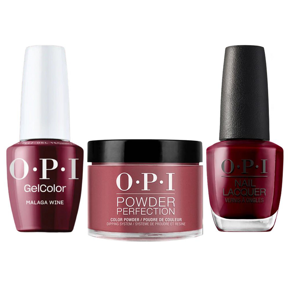 OPI Intelli 3 in 1 - L87 Malaga Wine - Dip, Gel & Lacquer Matching