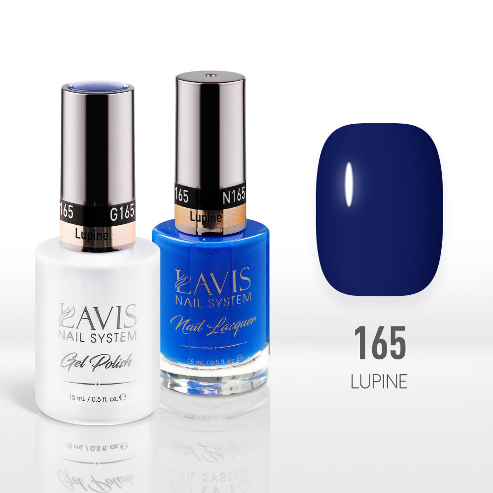 Lavis Gel Nail Polish Duo - 165 Navy Colors - Lupine