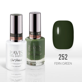Lavis Gel Nail Polish Duo - 252 Green Colors - Fern Green