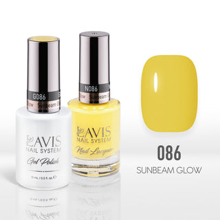 Lavis Gel Nail Polish Duo - 086 Yellow, Neon Colors - Sunbeam Glow
