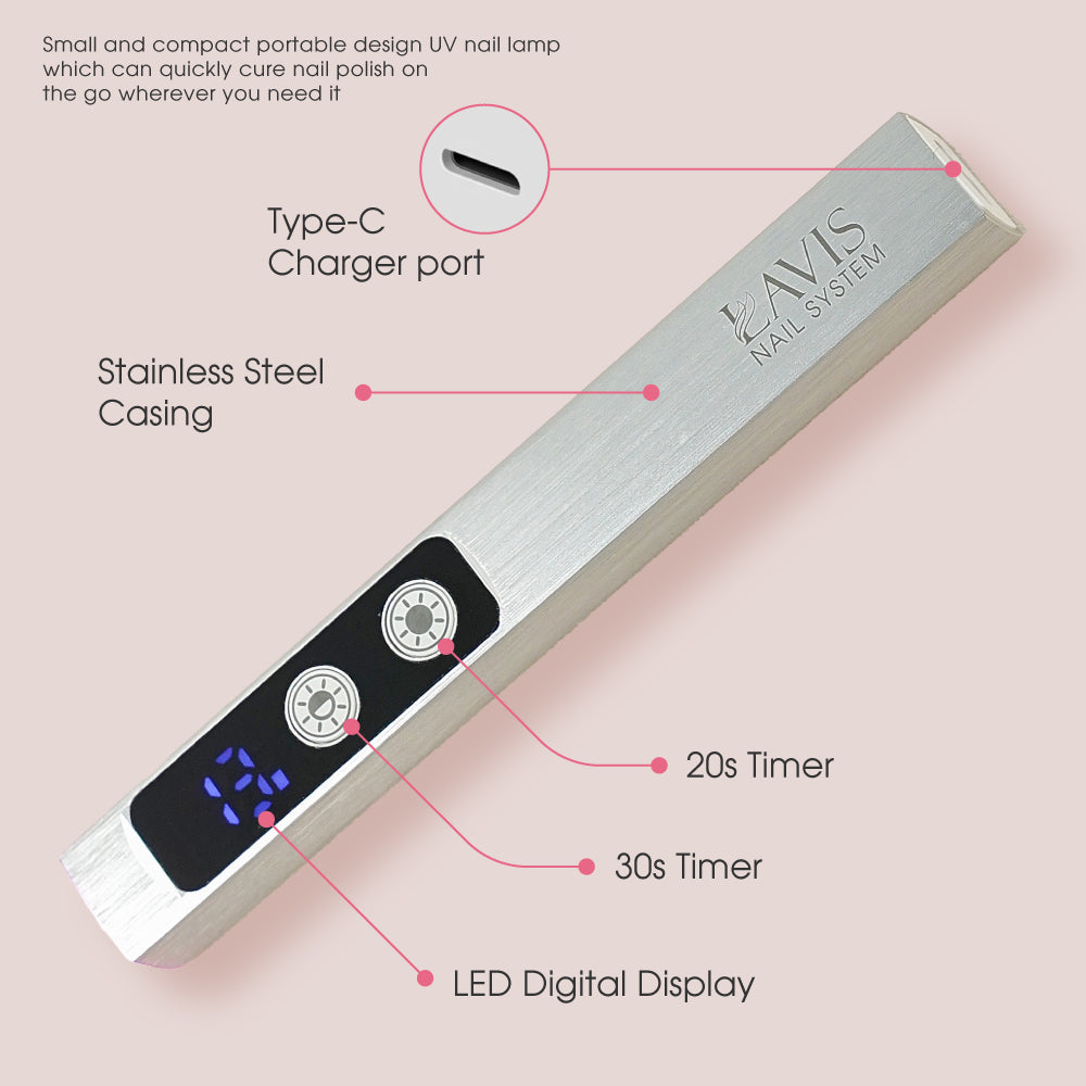 LAVIS Steel Lamp LED Digital Display