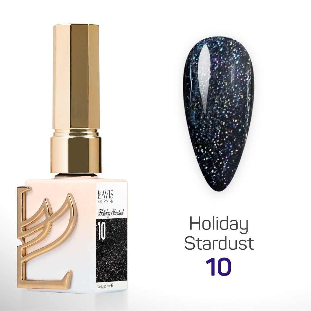 LAVIS Glitter 10 - Gel Polish 0.5 oz - Holiday Stardust Collection