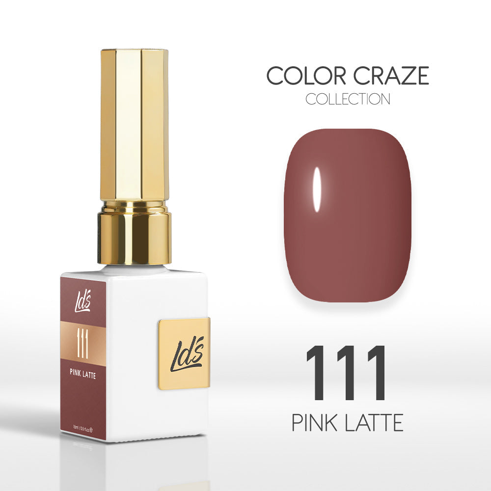 LDS Color Craze Collection - 111 Pink Latte - Gel Polish 0.5oz