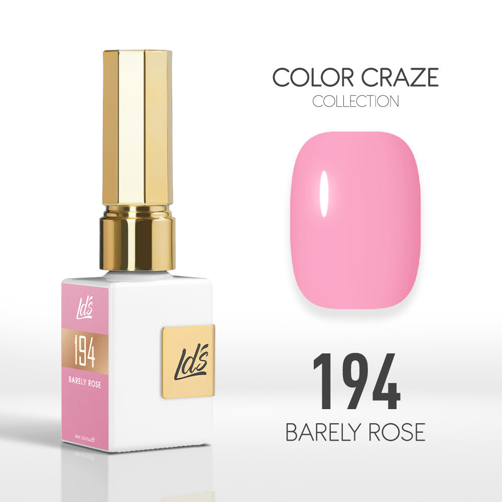 LDS Color Craze Collection - 194 Barely Rose - Gel Polish 0.5oz