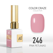 LDS Color Craze Collection - 246 Pink Petunias - Gel Polish 0.5oz
