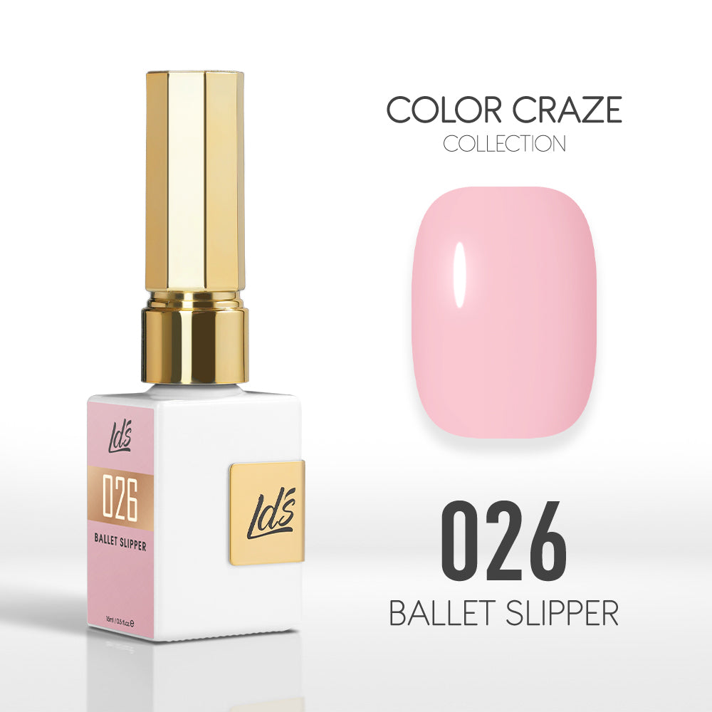 LDS Color Craze Collection - 026 Ballet Slipper - Gel Polish 0.5oz