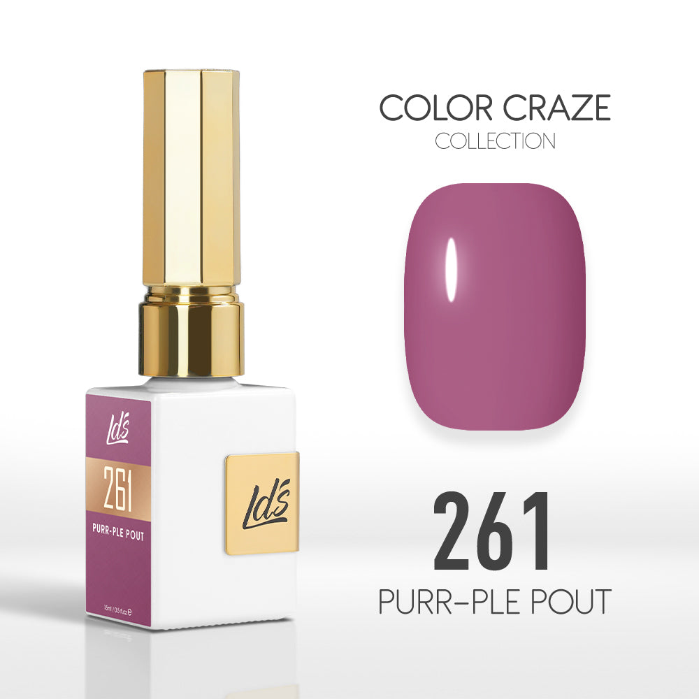 LDS Color Craze Collection - 261 Purr-ple Pout - Gel Polish 0.5oz