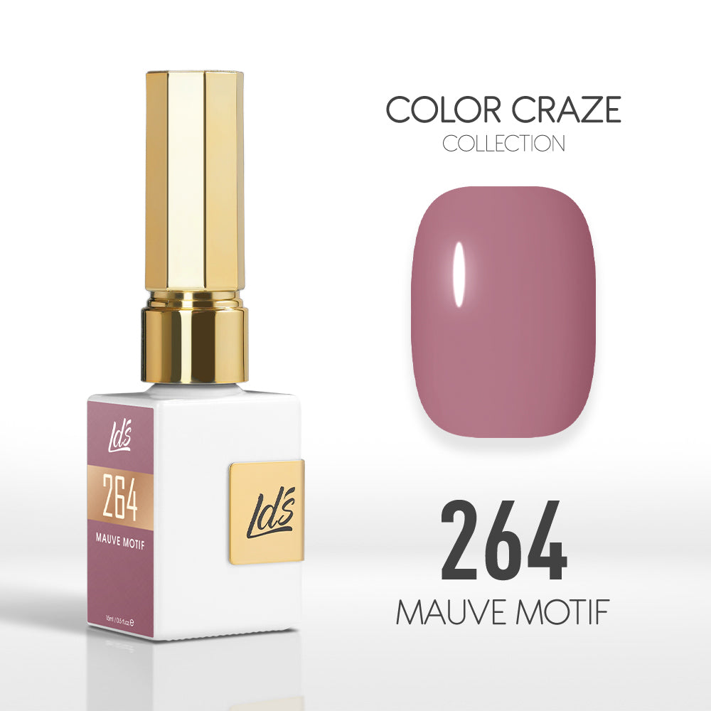 LDS Color Craze Collection - 264 Mauve Motif - Gel Polish 0.5oz