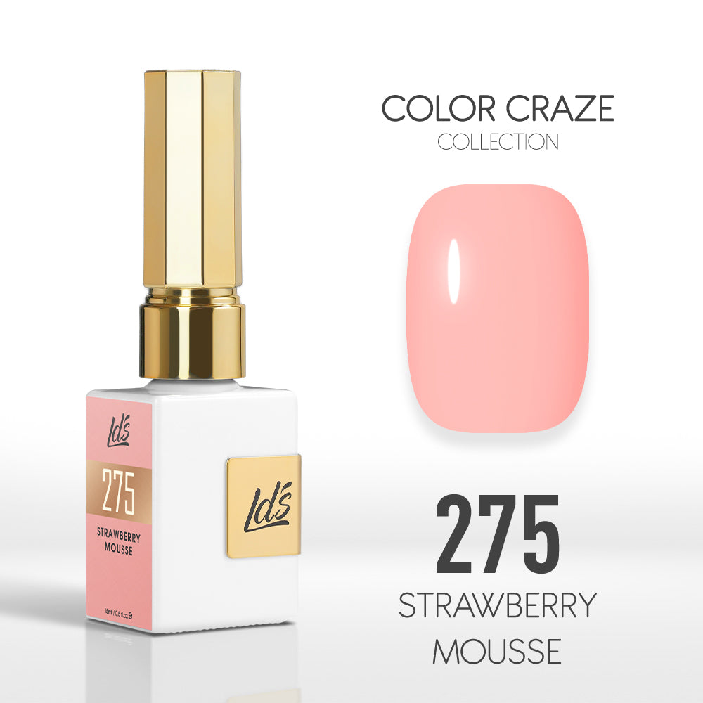 LDS Color Craze Collection - 275 Strawberry Mousse - Gel Polish 0.5oz