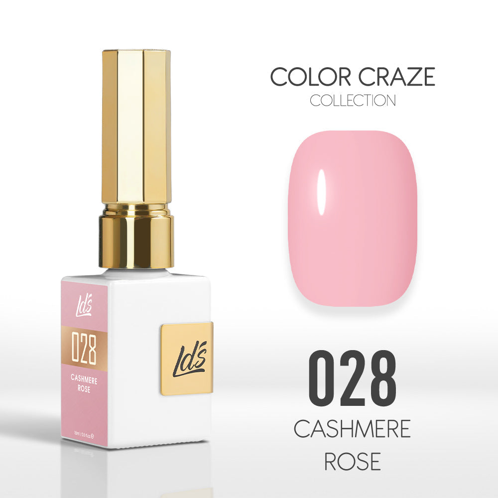 LDS Color Craze Collection - 028 Cashmere Rose - Gel Polish 0.5oz