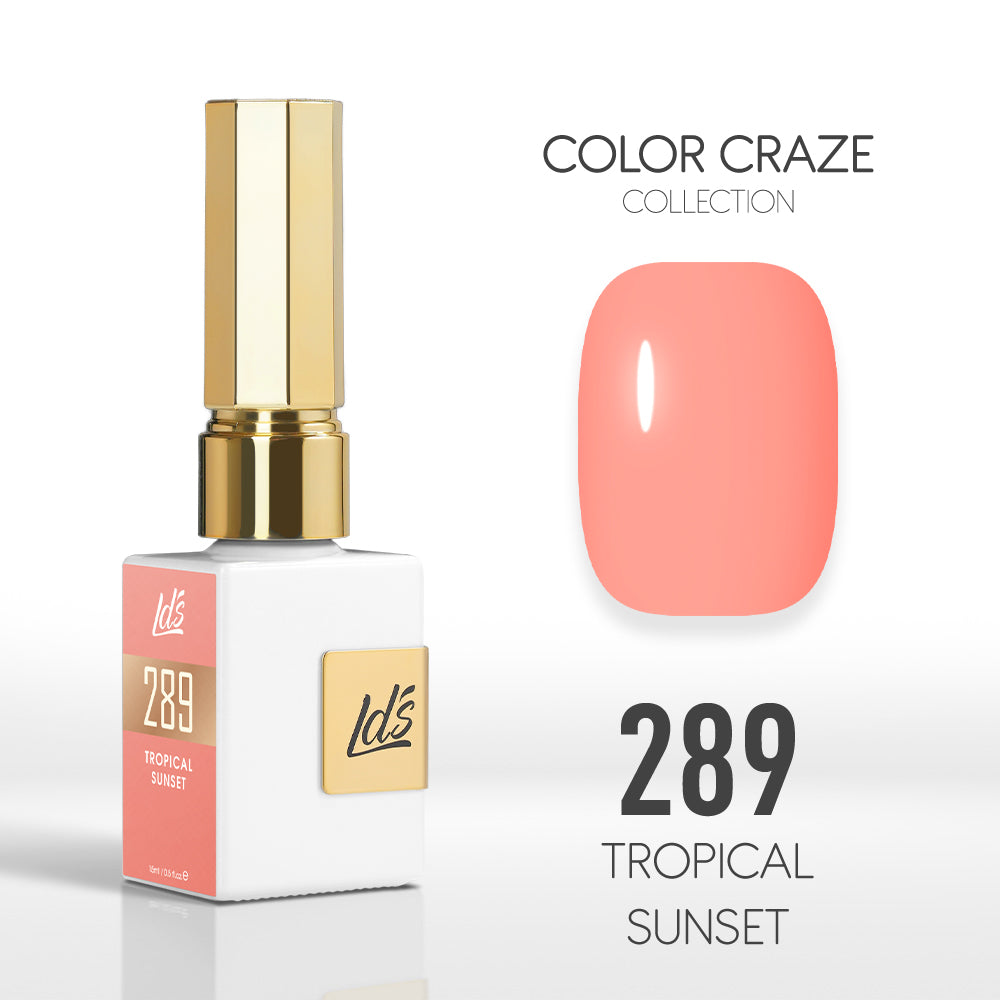 LDS Color Craze Collection - 289 Tropical Sunset - Gel Polish 0.5oz