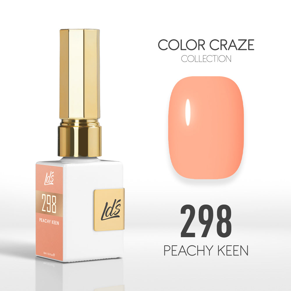 LDS Color Craze Collection - 298 Peachy Keen - Gel Polish 0.5oz
