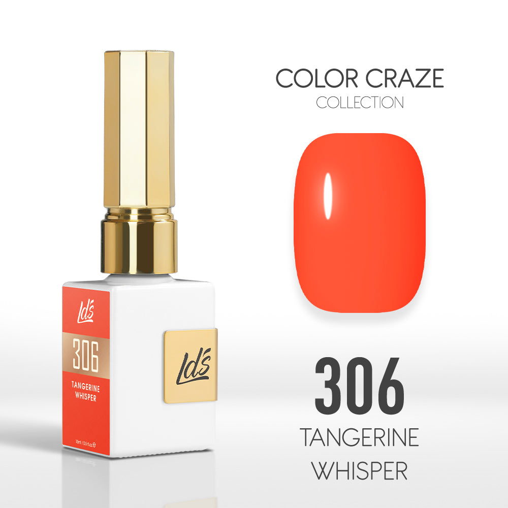 LDS Color Craze Collection - 306 Tangerine Whisper - Gel Polish 0.5oz