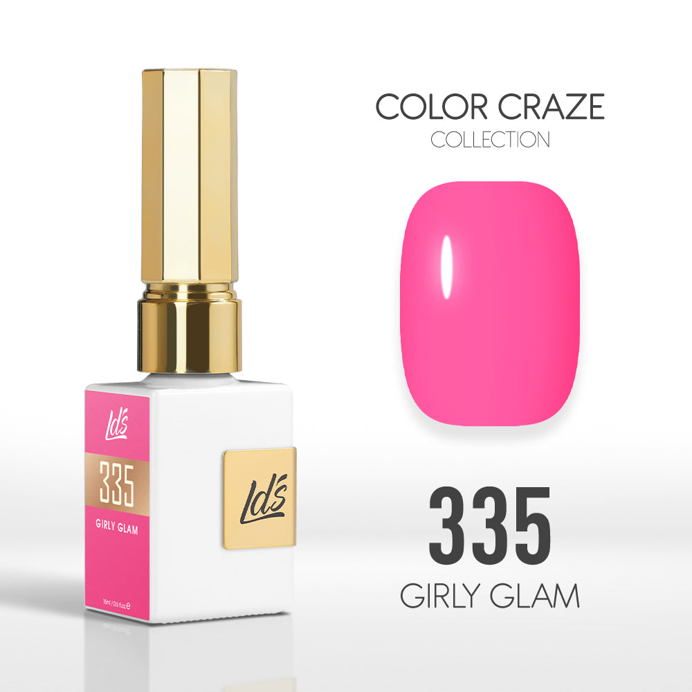 LDS Color Craze Collection - 335 Girly Glam - Gel Polish 0.5oz