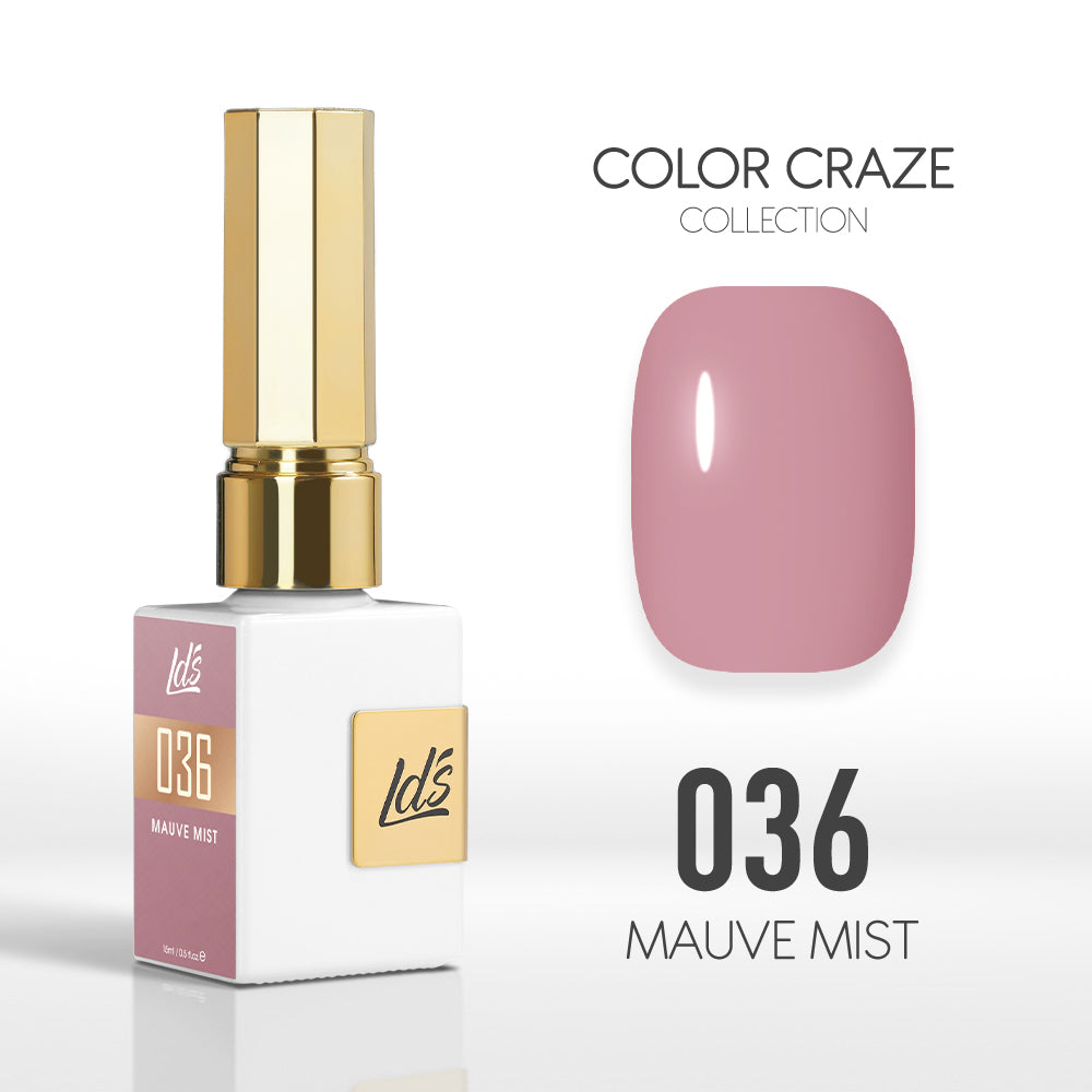 LDS Color Craze Collection - 036 Mauve Mist - Gel Polish 0.5oz