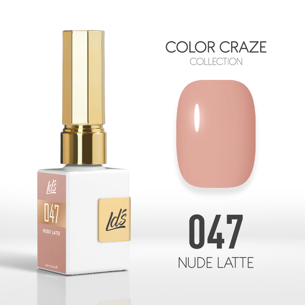 LDS Color Craze Collection - 047 Nude Latte - Gel Polish 0.5oz