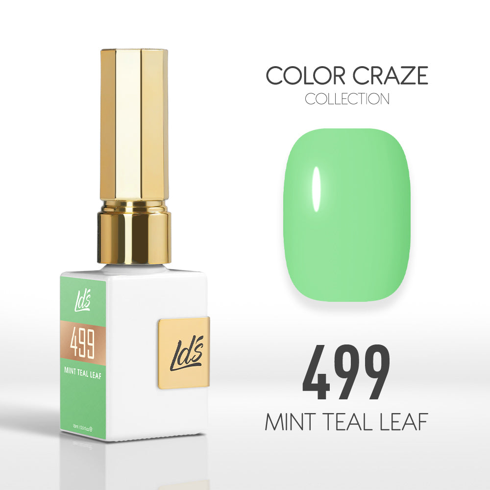 LDS Color Craze Collection - 499 Mint Teal Leaf - Gel Polish 0.5oz