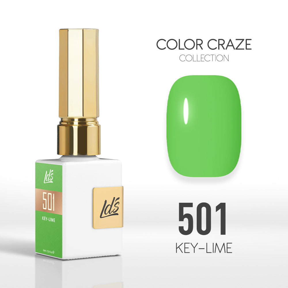 LDS Color Craze Collection - 501 Key-Lime - Gel Polish 0.5oz