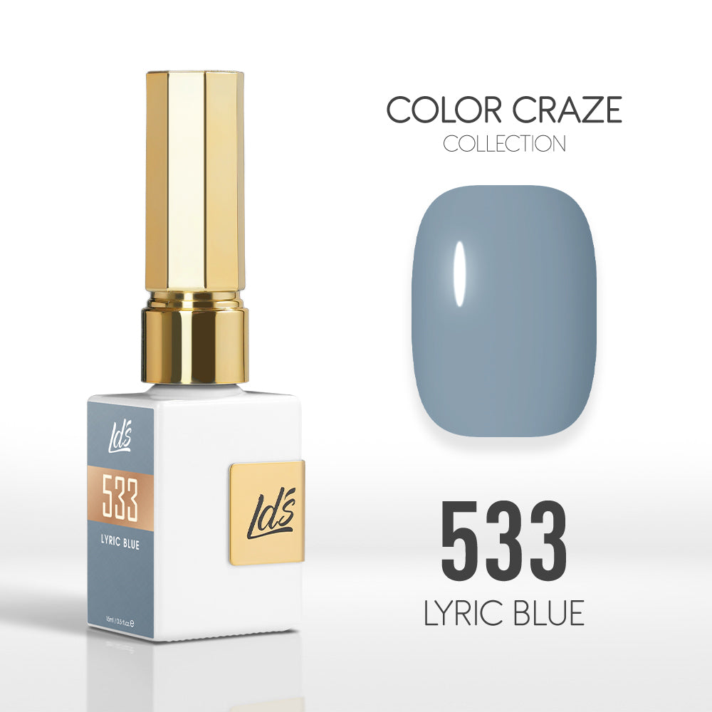 LDS Color Craze Collection - 533 Lyric Blue - Gel Polish 0.5oz