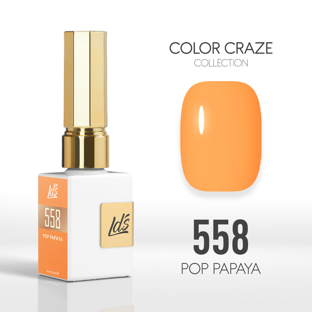 LDS Color Craze Collection - 558 Pop Papaya - Gel Polish 0.5oz