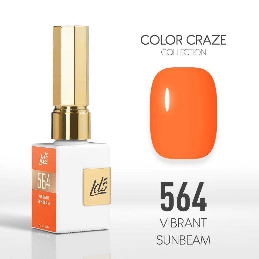 LDS Color Craze Collection - 564 Vibrant Sunbeam - Gel Polish 0.5oz