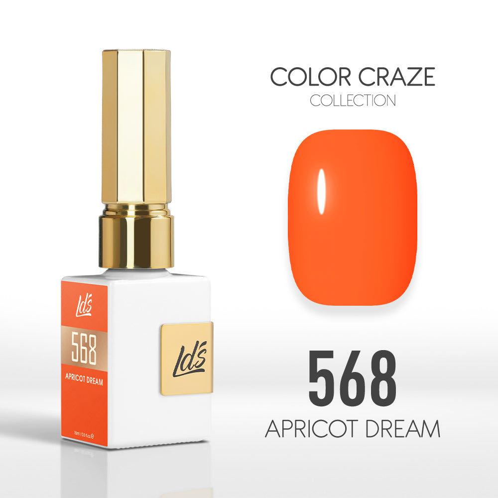 LDS Color Craze Collection - 568 Apricot Dream - Gel Polish 0.5oz