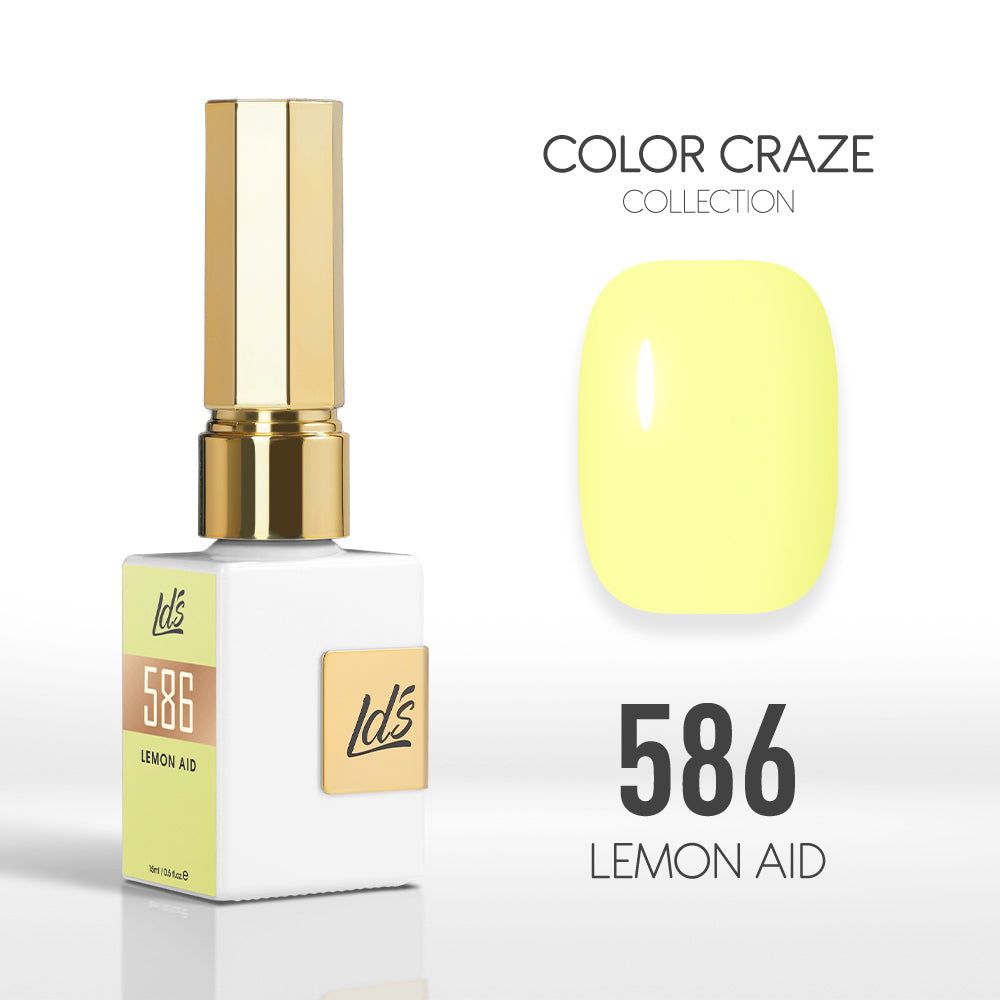 LDS Color Craze Collection - 586 Lemon Aid - Gel Polish 0.5oz