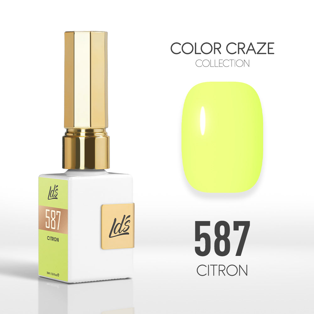 LDS Color Craze Collection - 587 Citron - Gel Polish 0.5oz