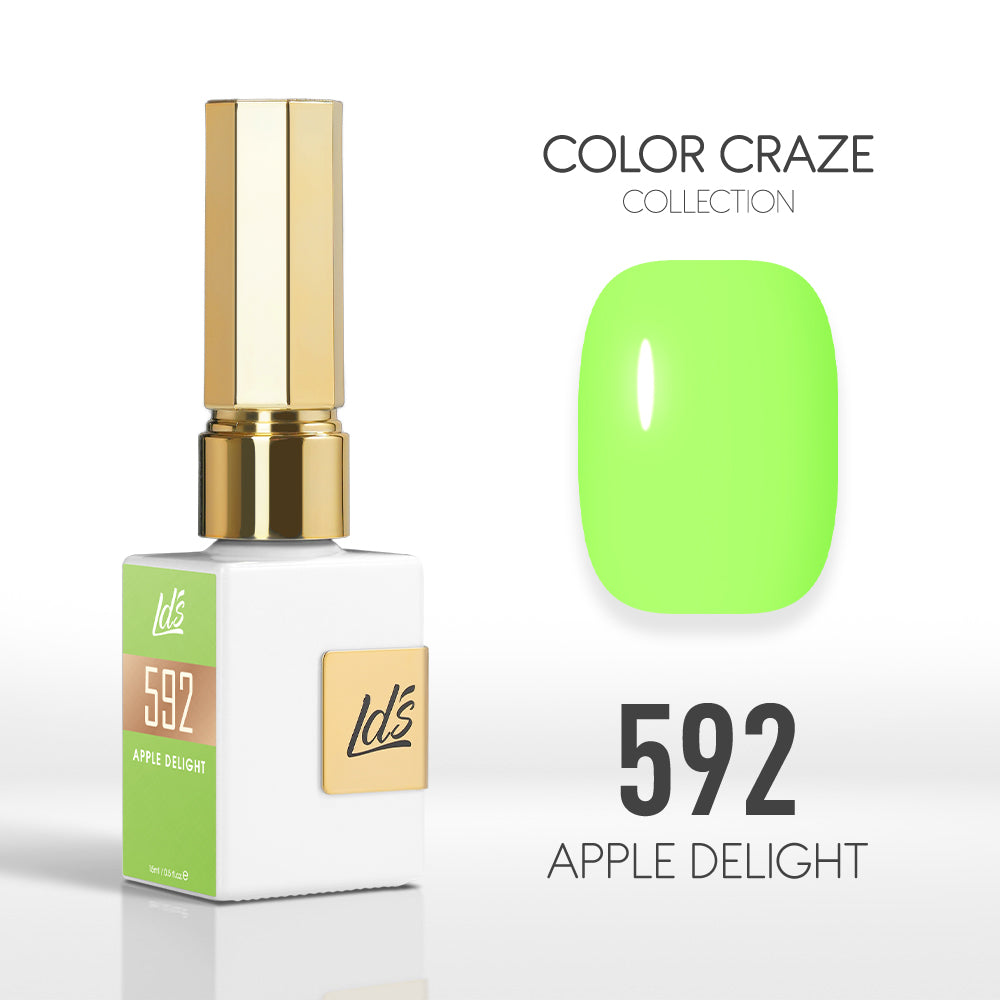 LDS Color Craze Collection - 592 Apple Delight - Gel Polish 0.5oz