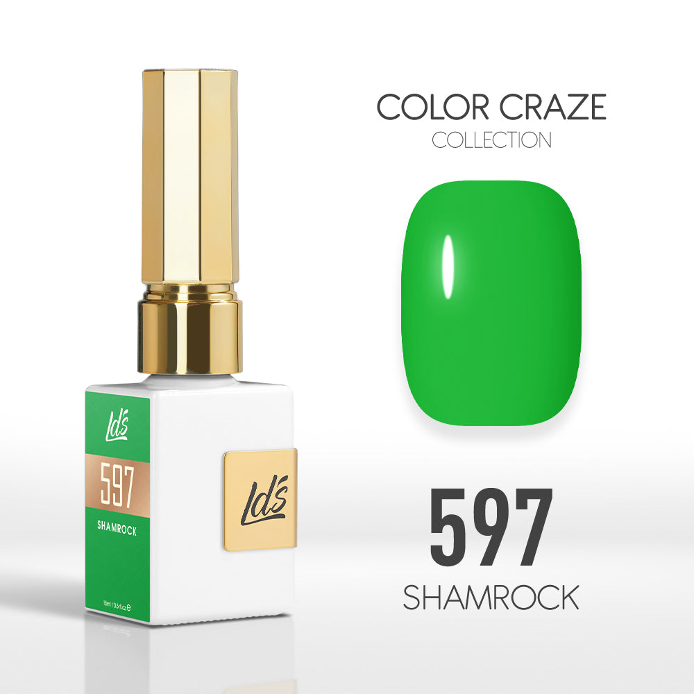LDS Color Craze Collection - 597 Shamrock - Gel Polish 0.5oz