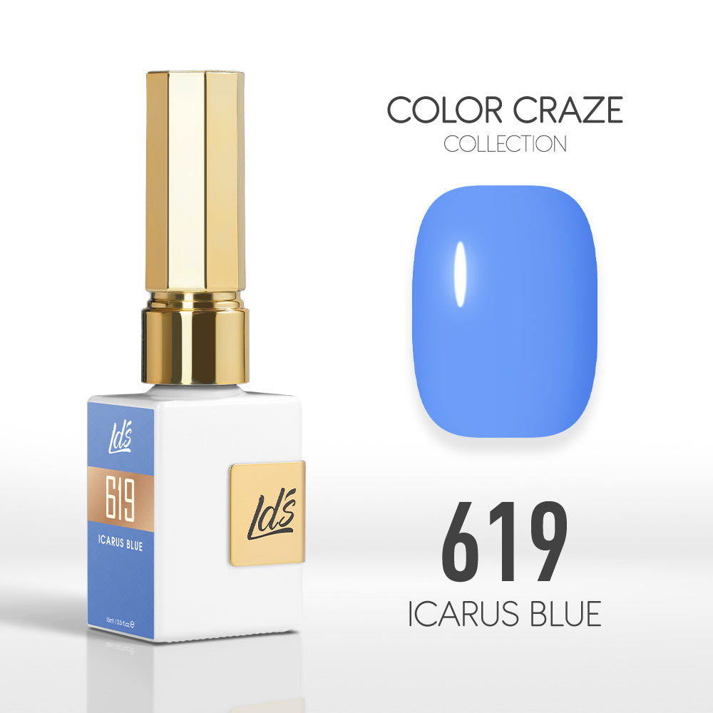 LDS Color Craze Collection - 619 Icarus Blue - Gel Polish 0.5oz