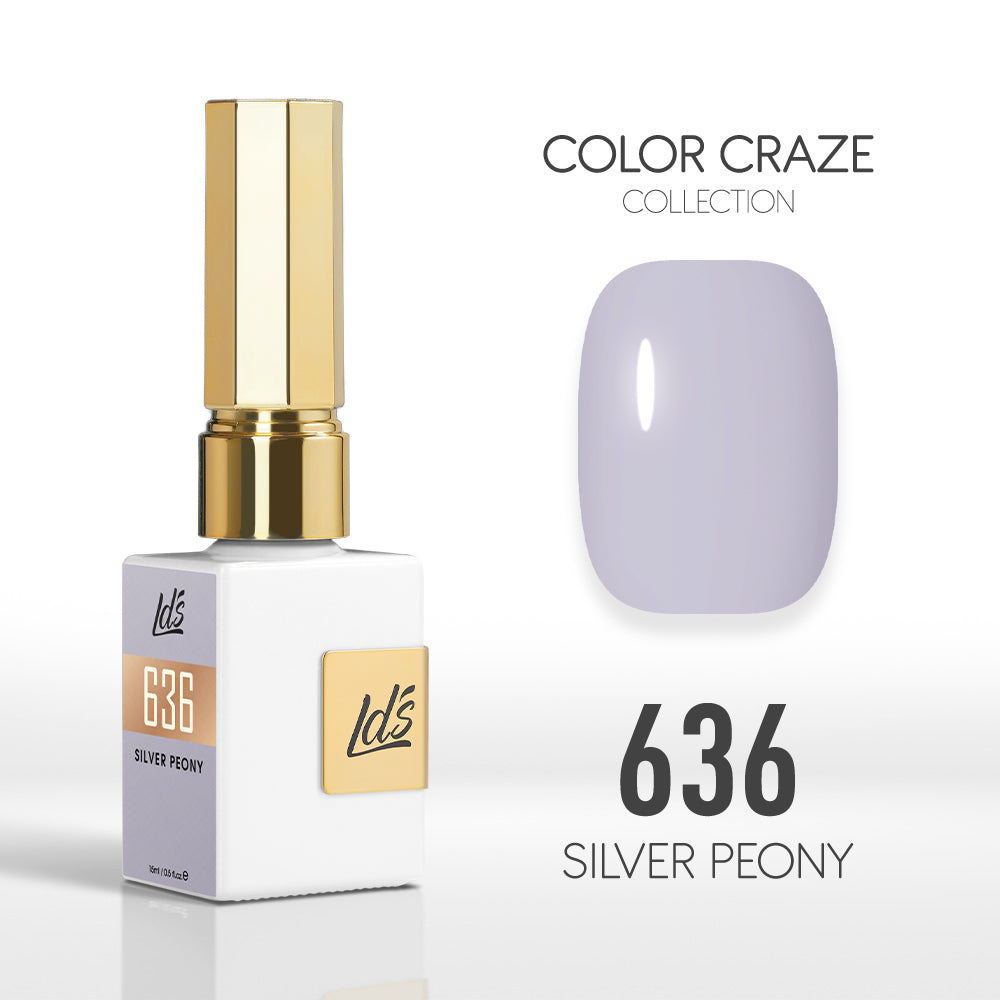 LDS Color Craze Collection - 636 Silver Peony - Gel Polish 0.5oz