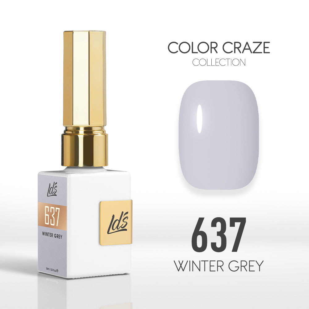 LDS Color Craze Collection - 637 Winter Grey - Gel Polish 0.5oz