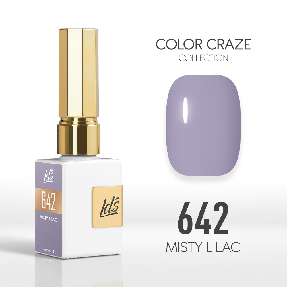 LDS Color Craze Collection - 642 Misty Lilac - Gel Polish 0.5oz