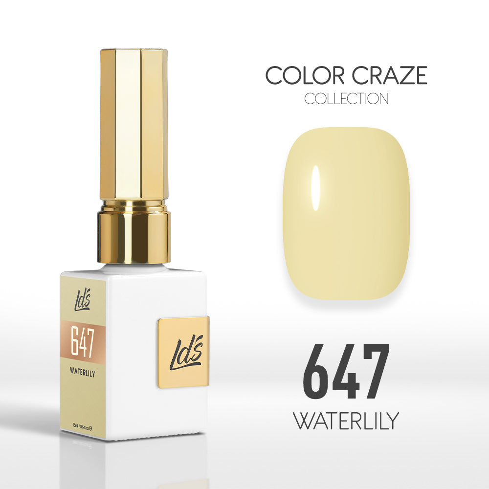 LDS Color Craze Collection - 647 Waterlily - Gel Polish 0.5oz
