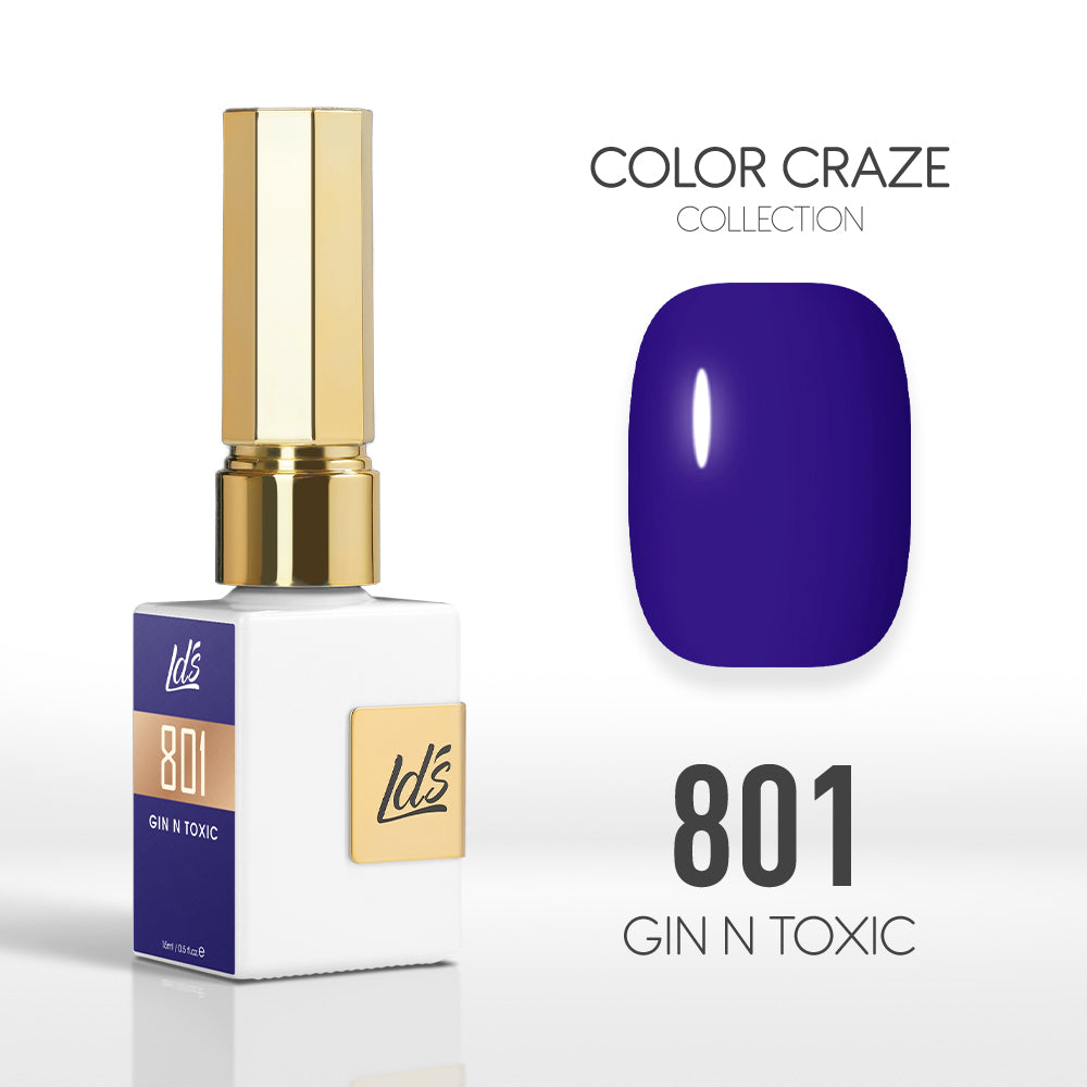 LDS Color Craze Collection - 801 Gin N Toxic - Gel Polish 0.5oz