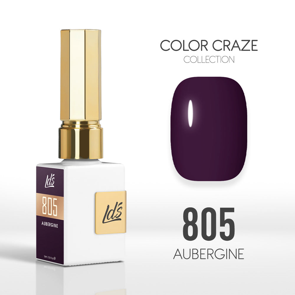 LDS Color Craze Collection - 805 Aubergine - Gel Polish 0.5oz