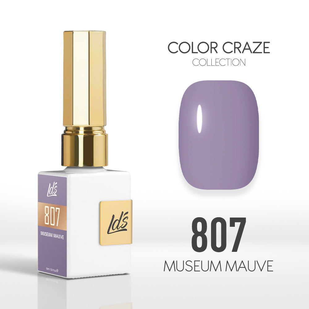 LDS Color Craze Collection - 807 Museum Mauve - Gel Polish 0.5oz