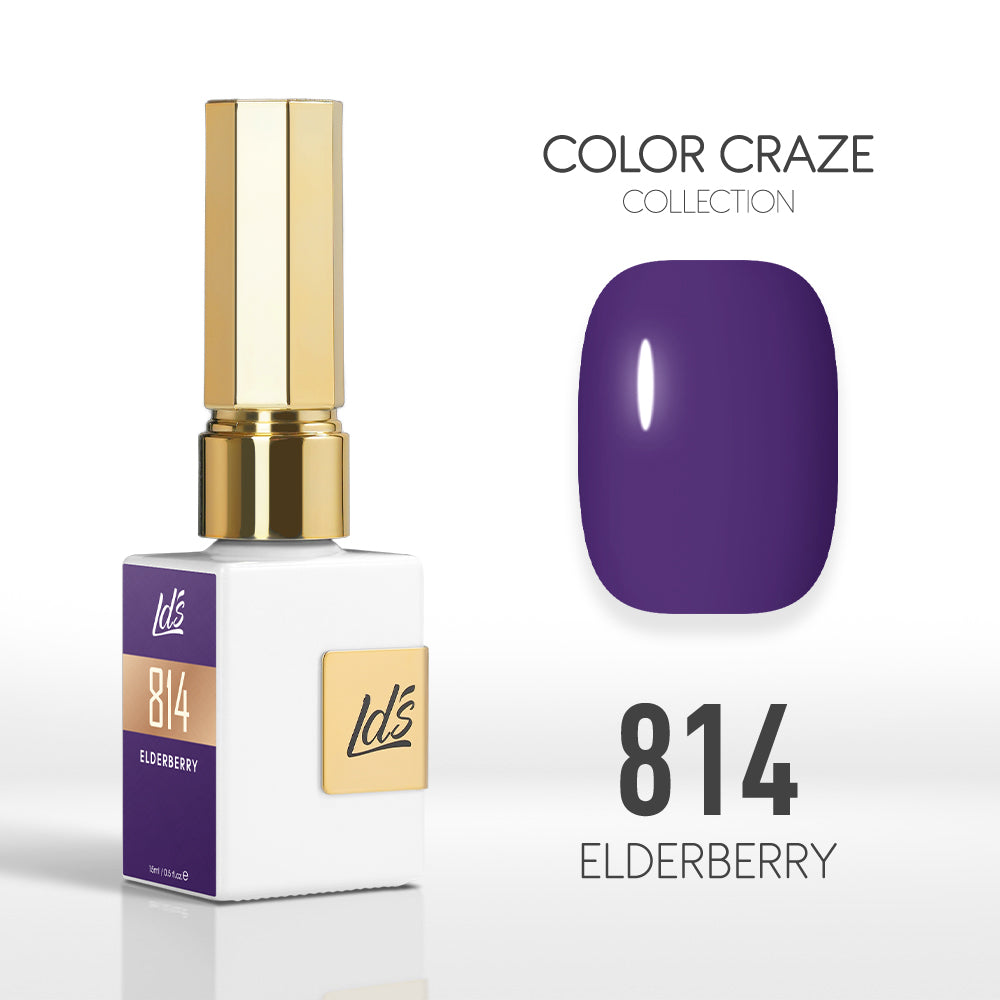 LDS Color Craze Collection - 814 Elderberry - Gel Polish 0.5oz