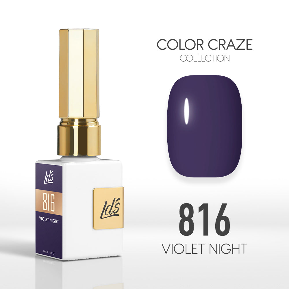 LDS Color Craze Collection - 816 Violet Night - Gel Polish 0.5oz