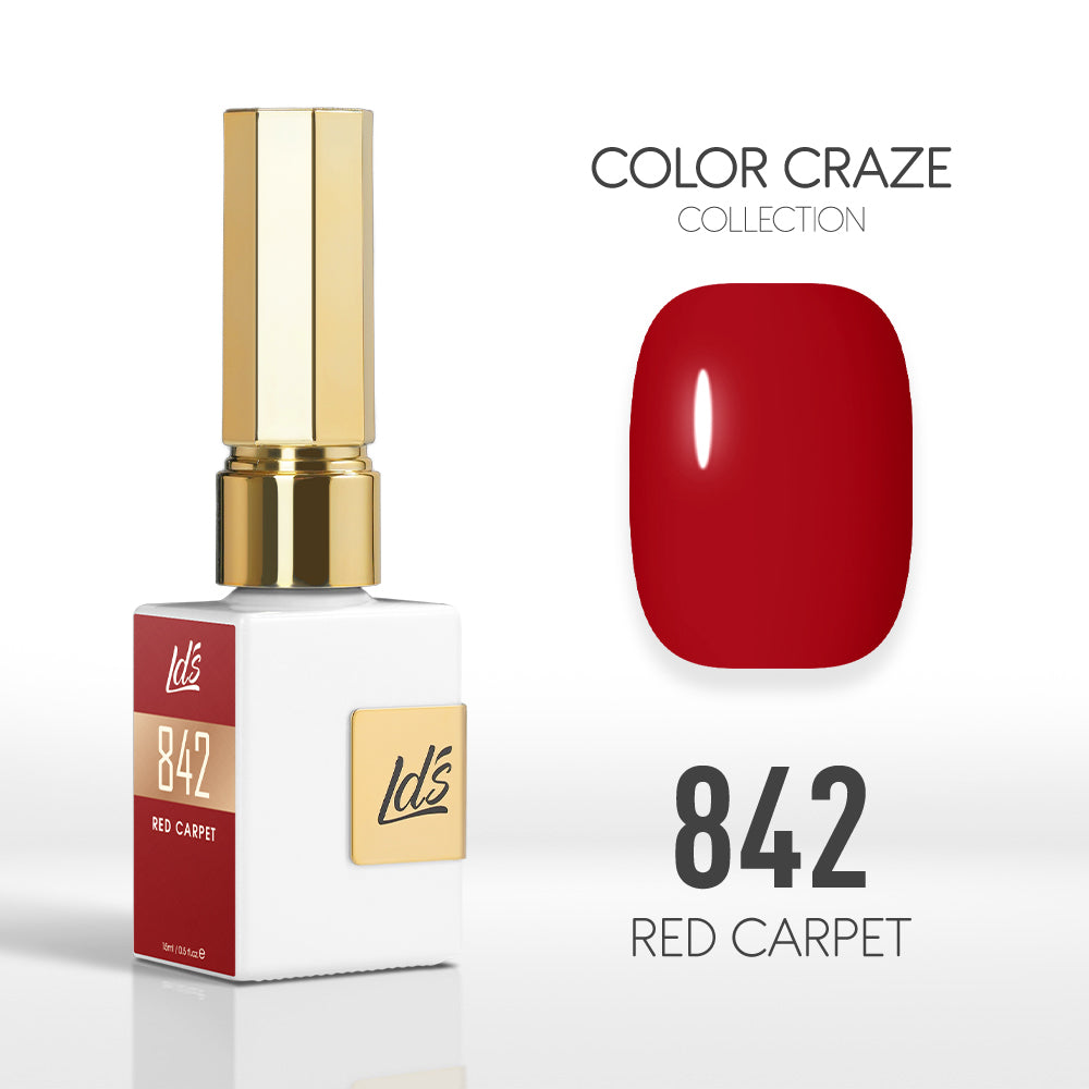 LDS Color Craze Collection - 842 Red Carpet - Gel Polish 0.5oz