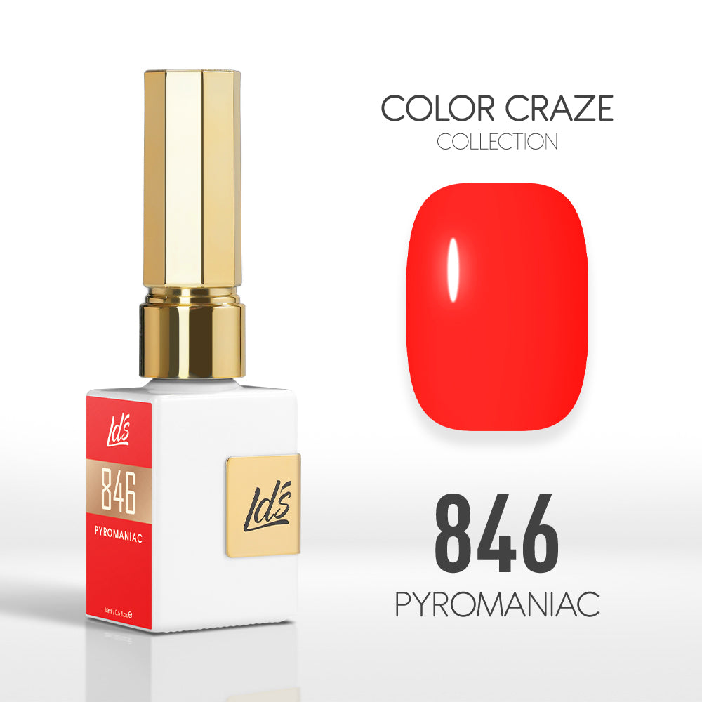 LDS Color Craze Collection - 846 Pyromaniac - Gel Polish 0.5oz