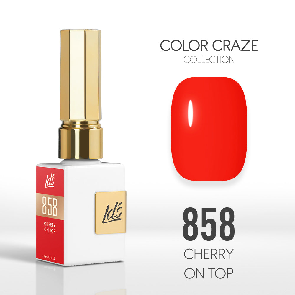 LDS Color Craze Collection - 858 Cherry on Top - Gel Polish 0.5oz