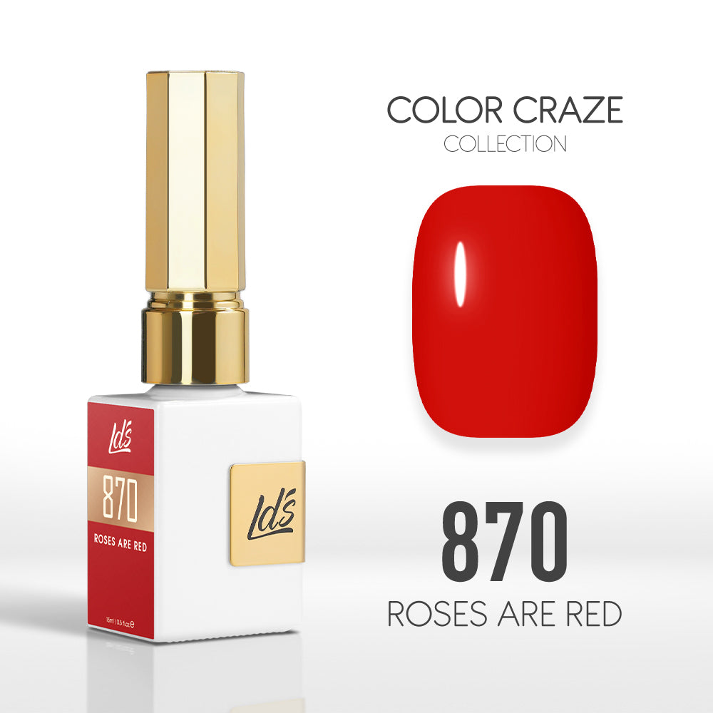 LDS Color Craze Collection - 870 Roses are Red - Gel Polish 0.5oz