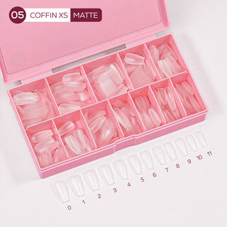 LDS - 05 Coffin XS Matte Nail Tips (Full Cover)