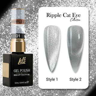 LDS Ripple Cat Eye - 01 - Gel Polish 0.5 oz - Ripple Cat Eye Collection