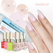 LAVIS Builder Gel in the Bottle Master Kit 2: 03, 04, 06, Dual Form, Base, Top, Protein Bond & Primer - 15ml